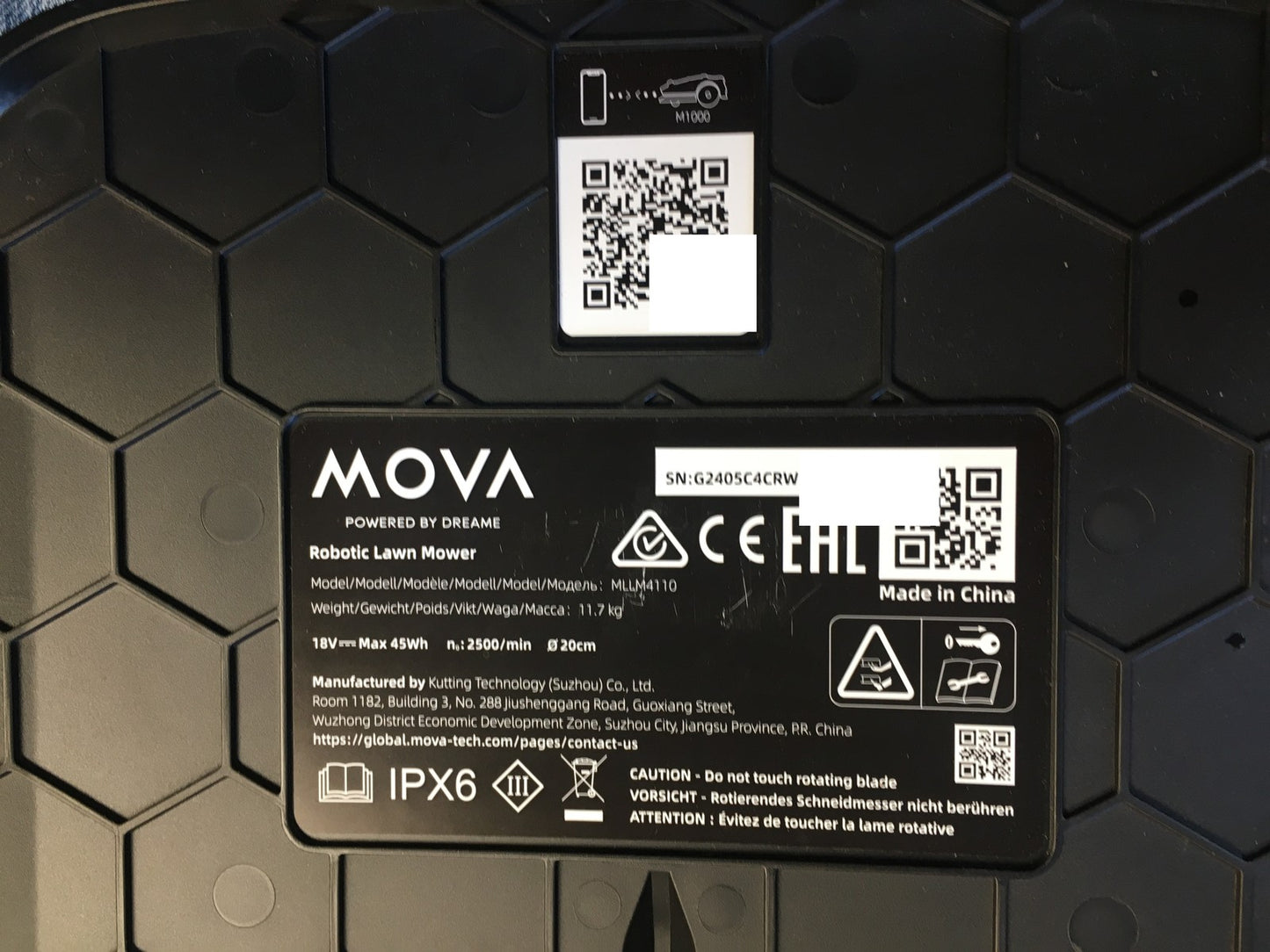 Dreame Mova 1000 Mähroboter (MLLM4110) bis 1.000 m² 3D-LiDAR kabellos, I38038