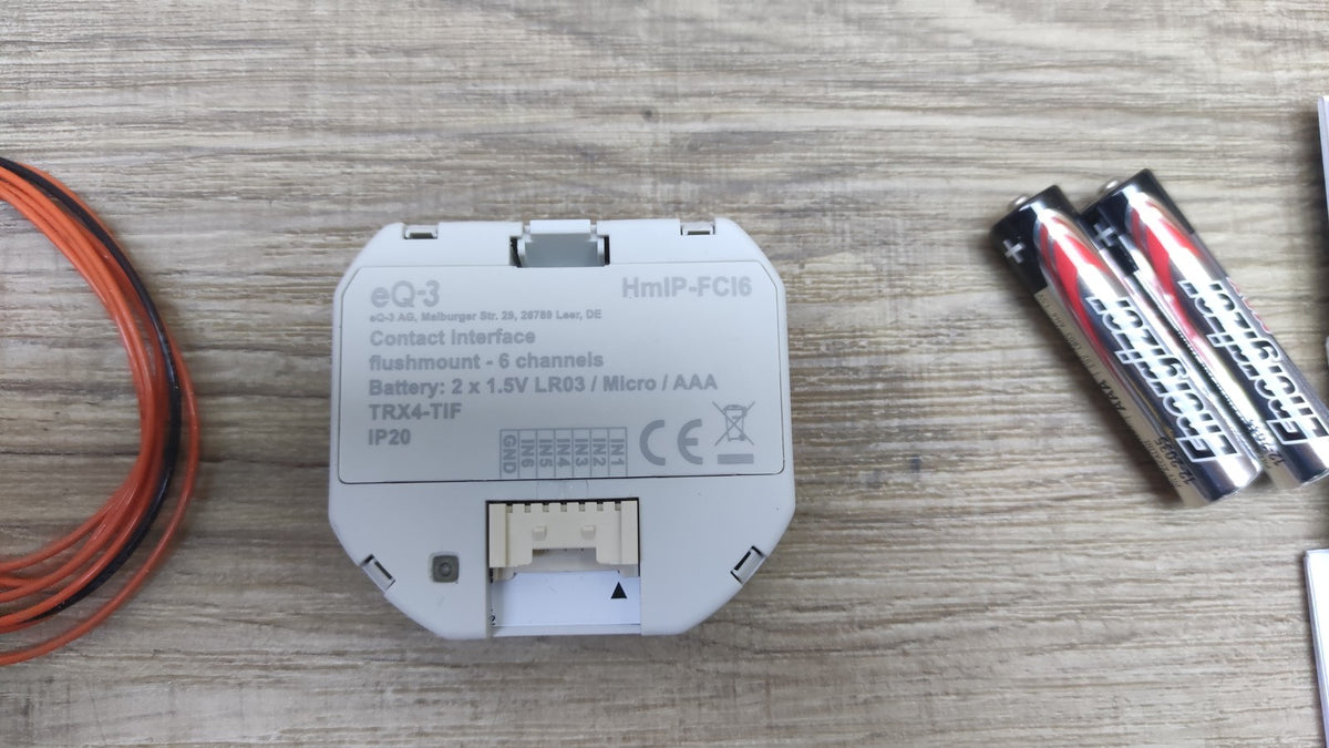 Homematic IP Kontakt-Schnittstelle Unterputz 6-fach HmIP-FCI6, I41004