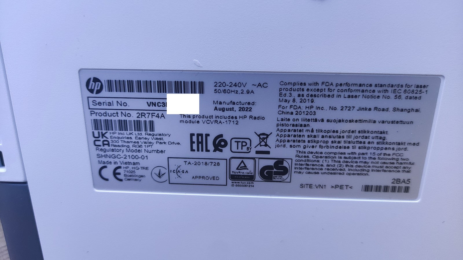 HP LaserJet Tank 2504dw Laserdrucker 2R7F4A, I36763