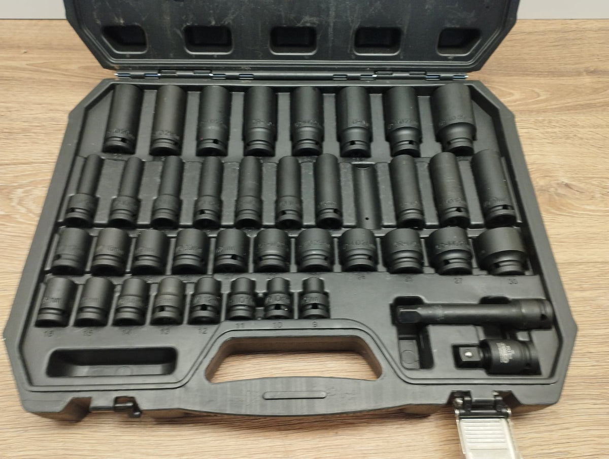 KS Tools 515.0065 Sechskant-Kraft-Stecknuss-Satz CrMo 39-teilig