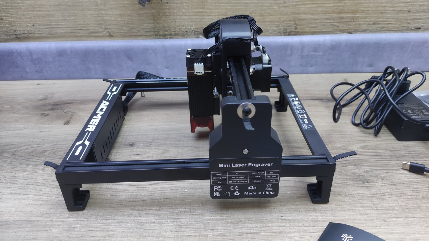 ACMER S1 6W Laser Graviermaschine, Tragbarer Laserschneider, I39569