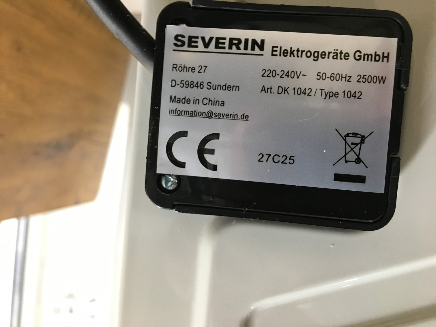 SEVERIN DK 1042 Elektro-Doppelkochplatte 2500W Kochfeld, I39238
