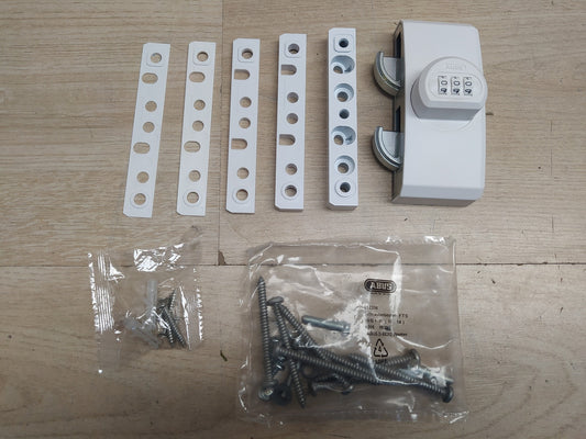 ABUS Fenster-Zusatzsicherung FTS106, Fensterschloss mit Zahlencode, I37227