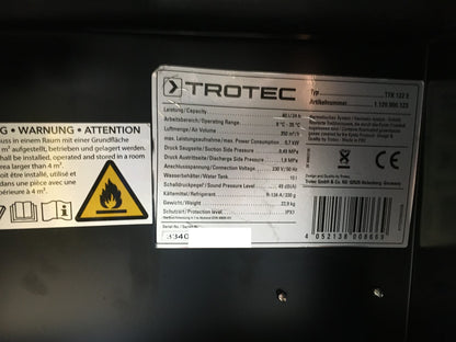 TROTEC Luftentfeuchter TTK 122 E (1120000123), 40 L/Tag, bis 120 m², I38287