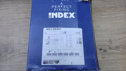 Index Metallanker MTA verzinkt M20 x 220 mm Ø 20 mm, 20 Stück