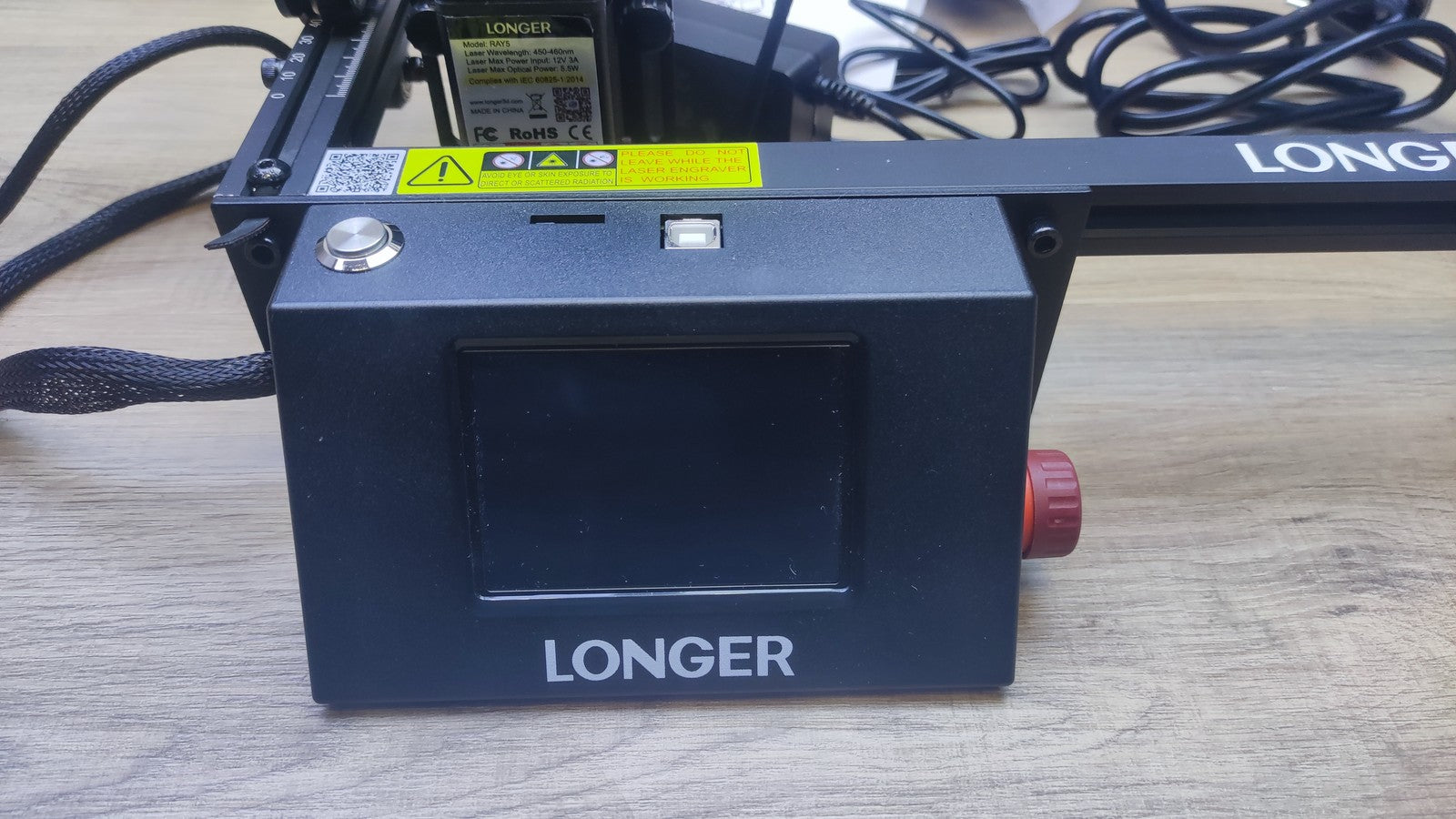 LONGER RAY5 5W Lasergraviergerät 400x400mm, 3,5" Touchscreen, I37610