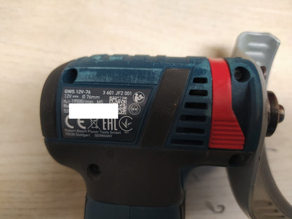 Bosch Professional GWS 12V-76 Akku-Winkelschleifer SOLO, I37878