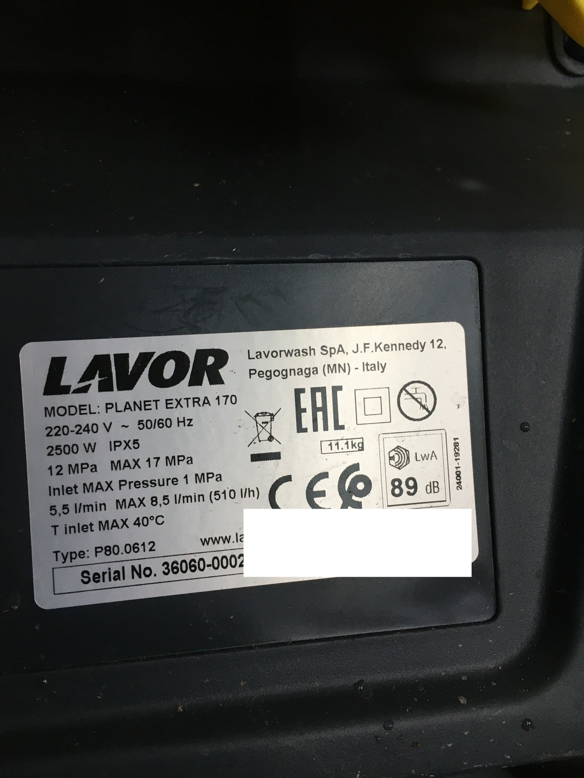 LAVOR Hochdruckreiniger Planet 170 EXTRA 8.110.0026C, 2500 W, 230V, I35524