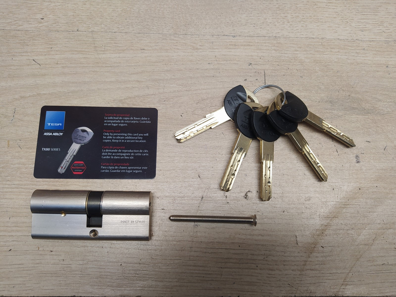 Tesa Assa Abloy TX853540N Europrofilzylinder TX80, 85 x 35 mm, I37067