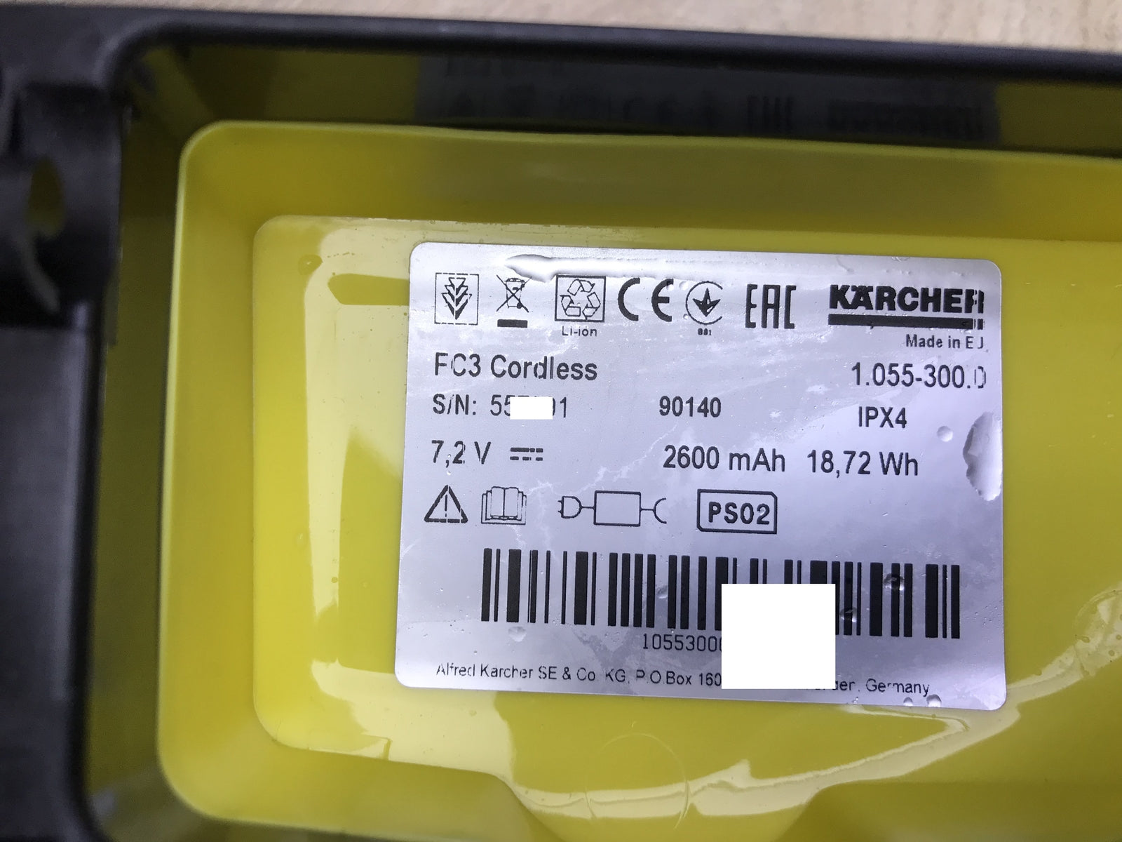 Kärcher FC 3 Cordless Akku-Hartbodenreiniger (1.055-300.0), I29346