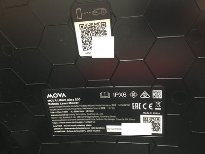 MOVA LiDAX Ultra 800 Mähroboter ohne Begrenzungskabel (MXXM2100), I40961