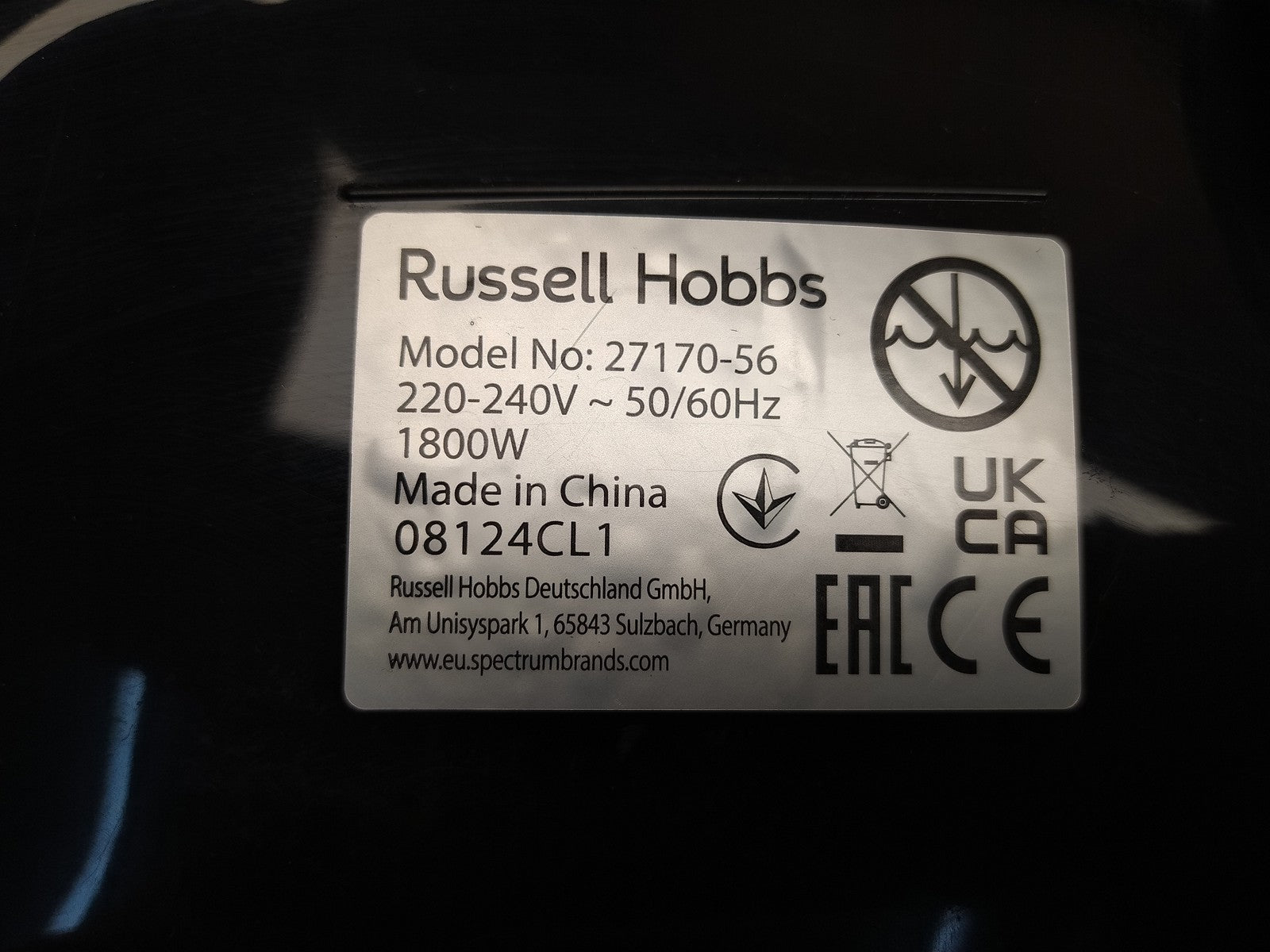Russell Hobbs Heißluftfritteuse (27170-56), 1800W, I36000