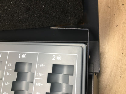 Relaxdays Geldkassette, abschließbar, mit Münzzählbrett und 2 Schlüsseln, I39875