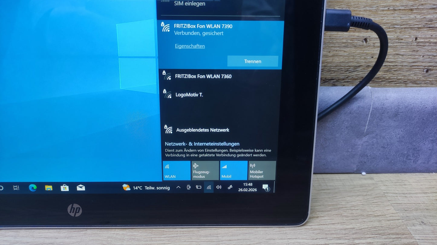 HP Elite x2 1012 G1 Tablet Touch 12" FHD 1920x1280 Intel M5-6Y54 8GB 256GB WiFi