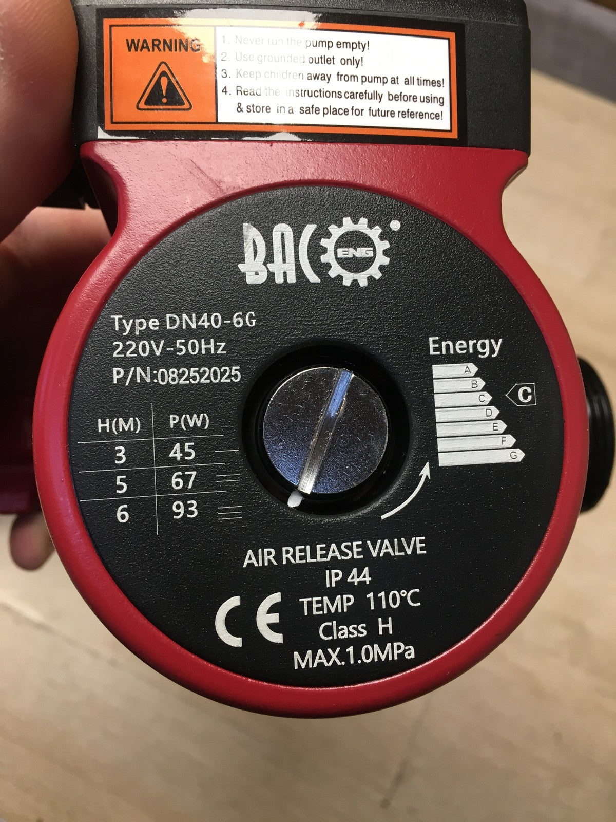 BACOENG DN40-6G Umwälzpumpe Heizung Heizungspumpe, I38011
