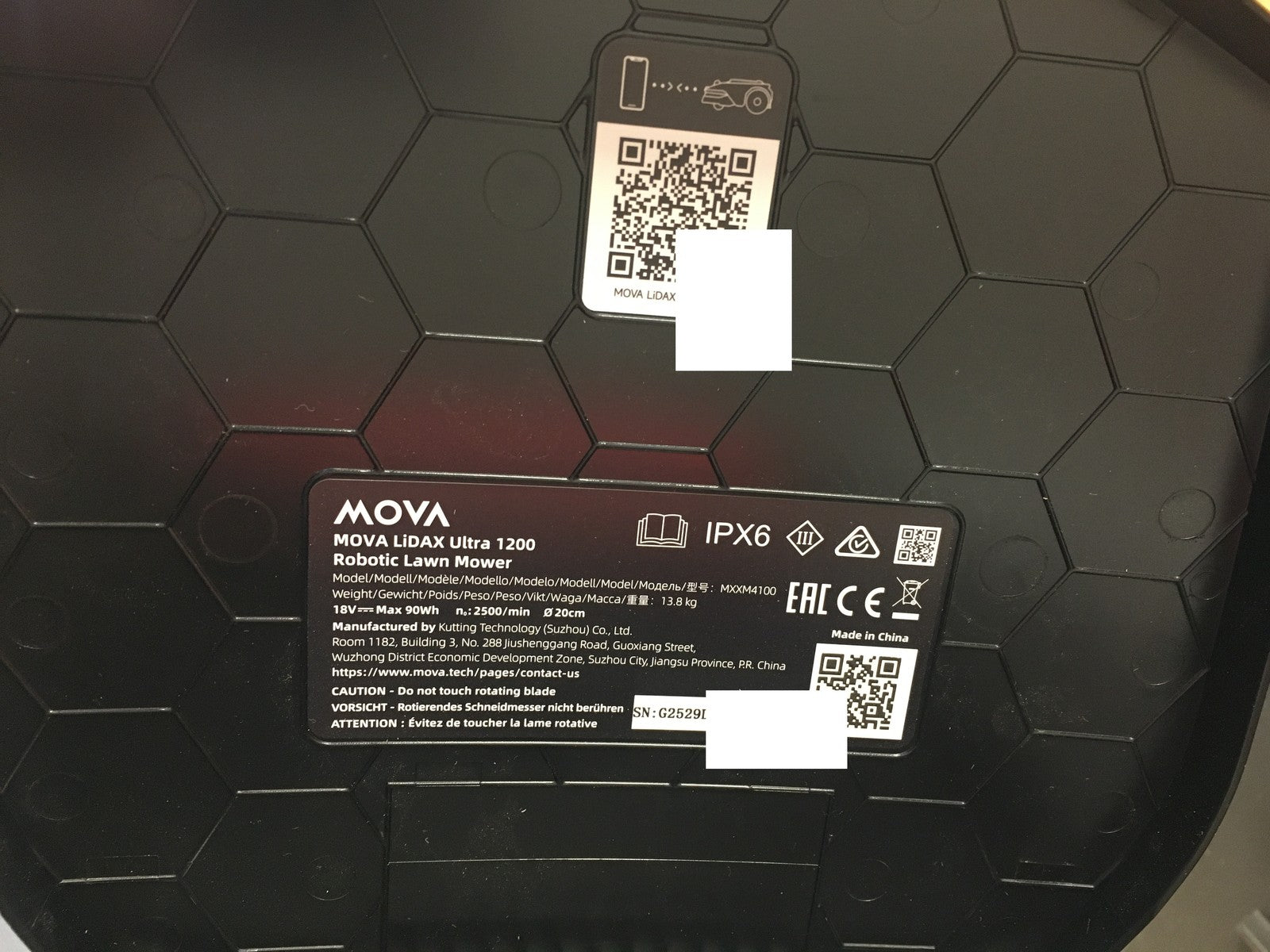 MOVA LiDAX Ultra 1200 Mähroboter ohne Begrenzungskabel MXXM4100 I37870