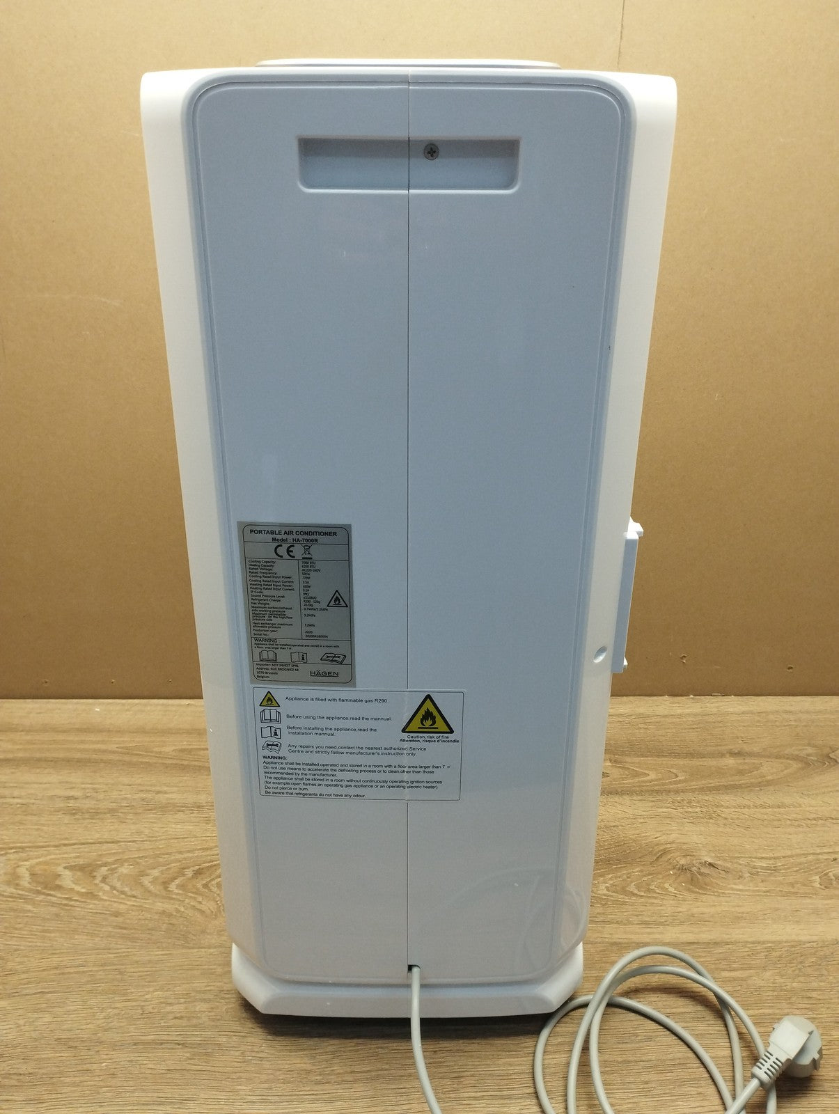 Hägen mobile Klimaanlage HA-7000R, 7000BTU, Klimagerät, I39674