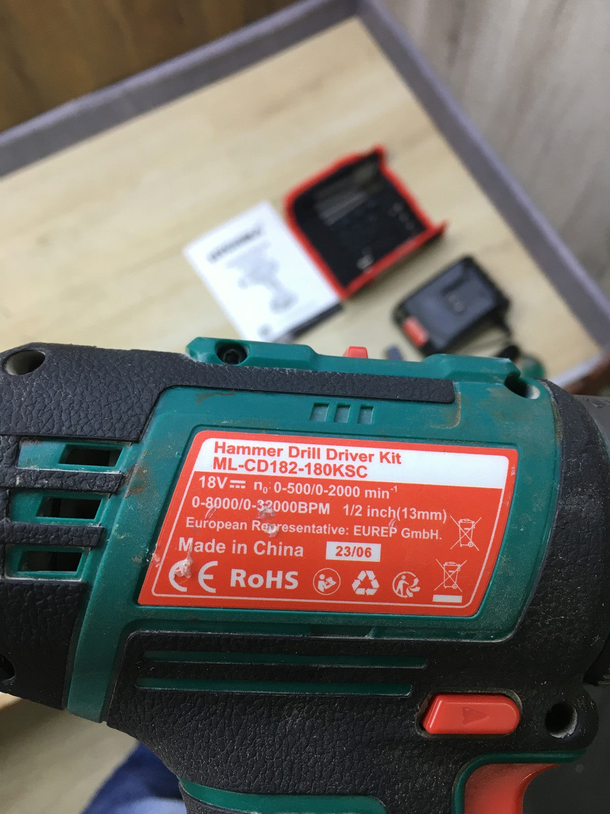 HYCHIKA Akkuschrauber ML-CD182-180KSC, 18V 2.0Ah Akku, I35027