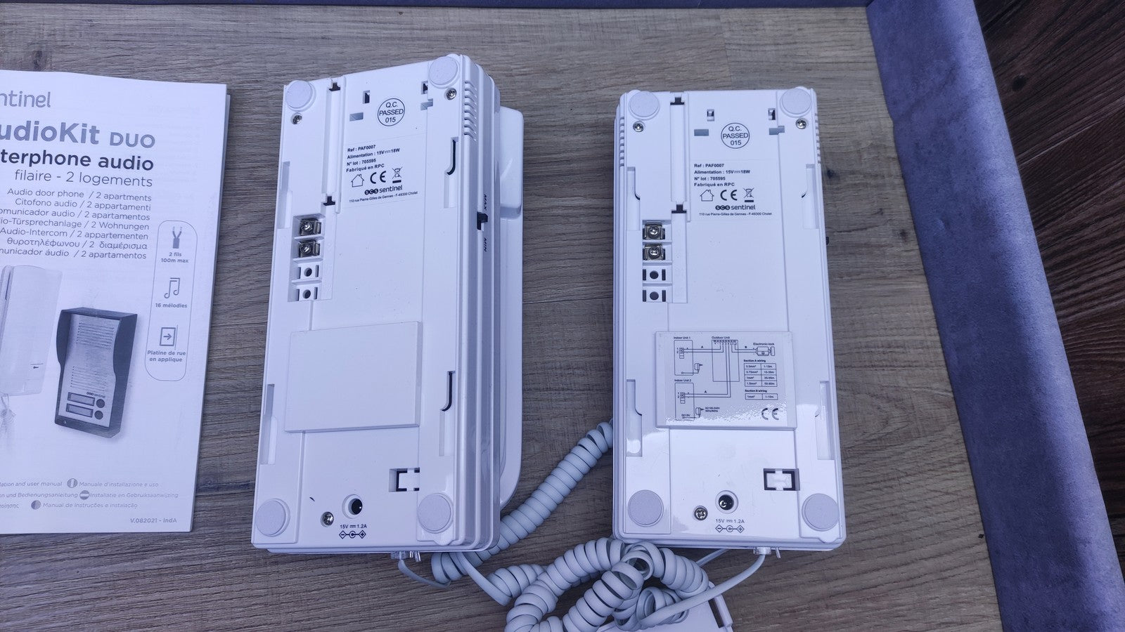 SCS Sentinel PAF0007 Türsprechanlage für 2 Wohnungen AudioKit Duo, I37104