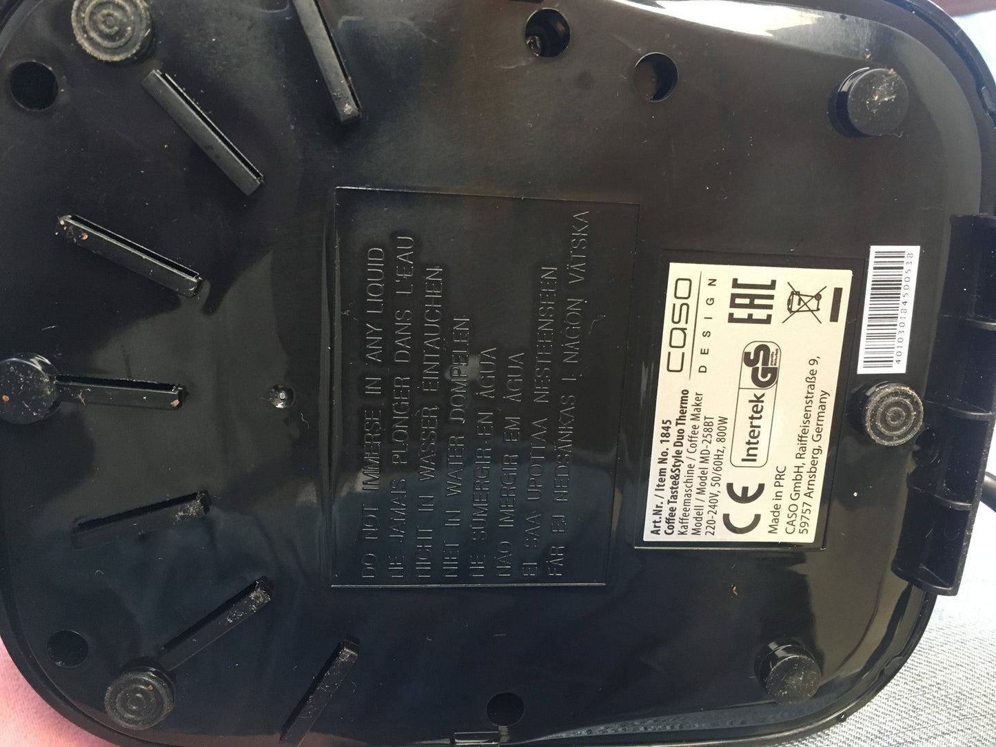 Caso MD-258BT Kaffeemaschine mit 2 Isolierkannen, I39283