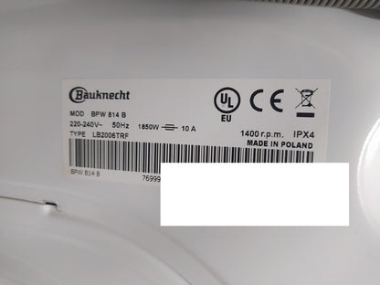 Bauknecht BPW 814 B Waschmaschine Frontlader 8kg EEK: B I36842