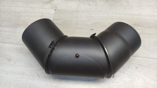 FIREFIX R120/B Ofenrohrbogen, 120mm Durchmesser aus Stahlblech, I38423