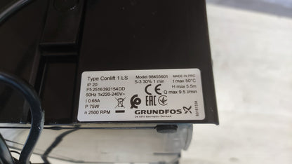Grundfos Conlift 1 LS Kondensatpumpe 98455601, I38165