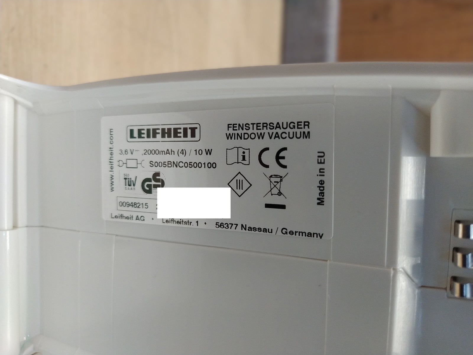 Leifheit 51016 elektrischer Fensterreiniger Dry&Clean, I37683