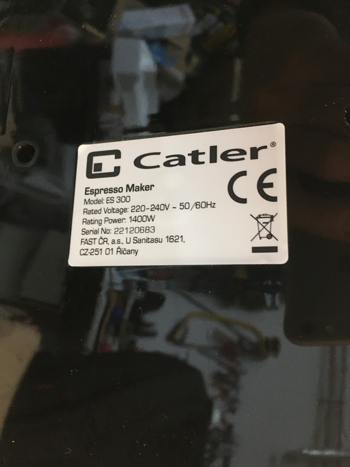 Catler ES300 Espressomaschine, Cappuccino und Latte, I36064