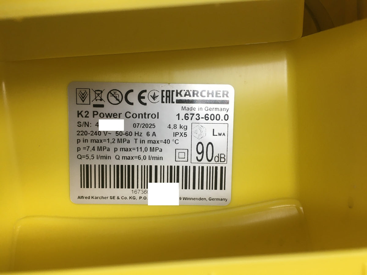 Kärcher K2 Power Control Hochdruckreiniger (1.673-600.0), I40970