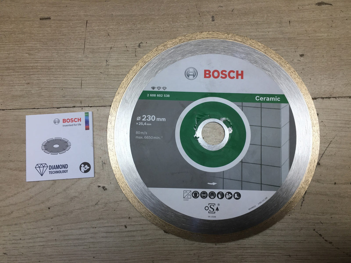 Bosch Diamanttrennscheibe Standard for Ceramic (2608602538), Ø 230 mm, I40831