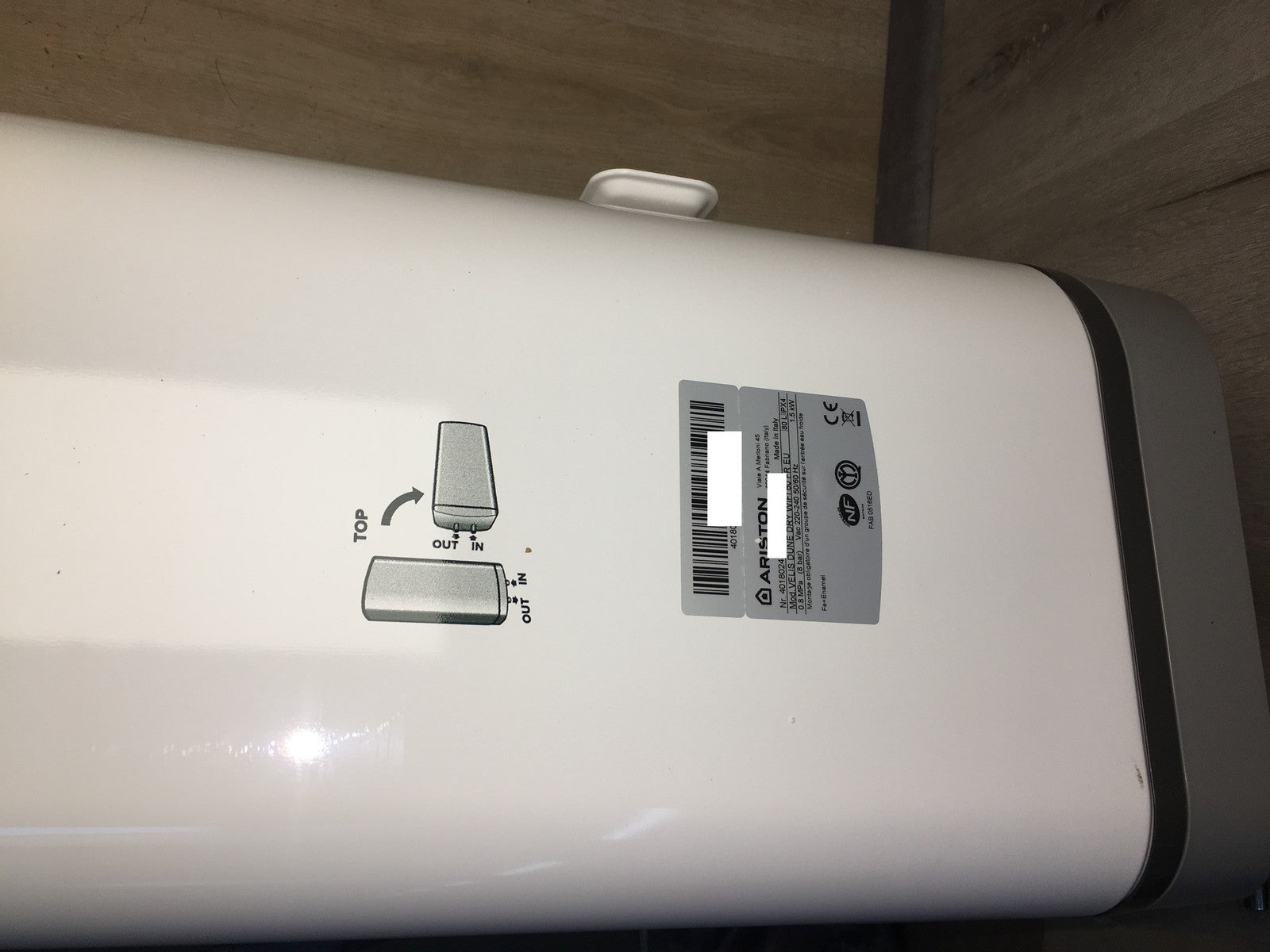 Ariston Velis Evo Dune Dry WiFi 80L Warmwaserspeicher, 1,5 kW, EEK:B, I38154