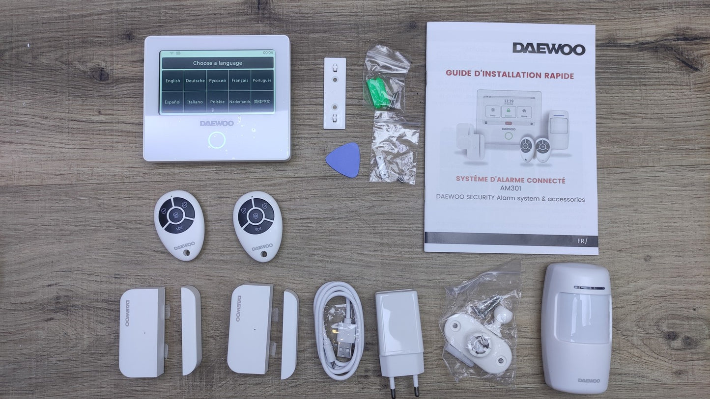 Daewoo AM301 Alarmanlage Set, Zentrale mit Touchscreen I35243