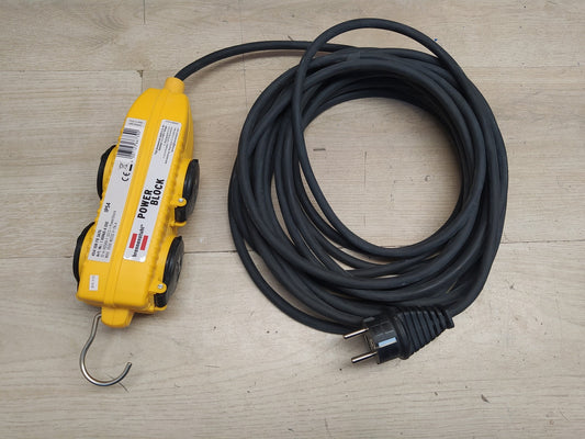 Brennenstuhl Verlängerungskabel mit Powerblock, 4-Fach, 10 m, 1169604010, I38666