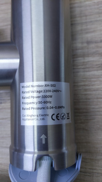 Fudeer XH-502 Elektrischer Wasserhahn Edelstahl, 220V, I38248
