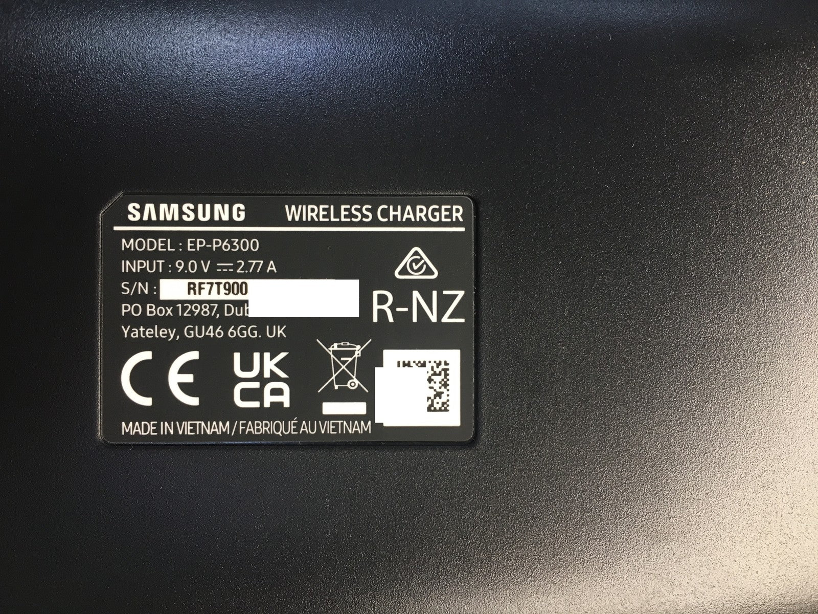 Samsung Wireless Charger EP-P6300 Ladegerät Induktiv I39186