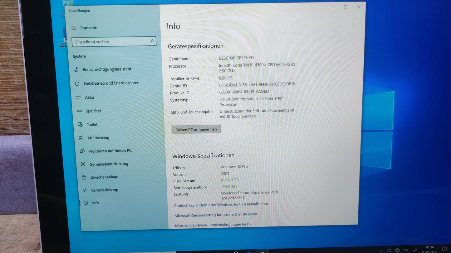 Microsoft Surface Pro 3 Tablet 12" Touch 2560x1440 Intel i5-4300U 8GB 256GB WiFi