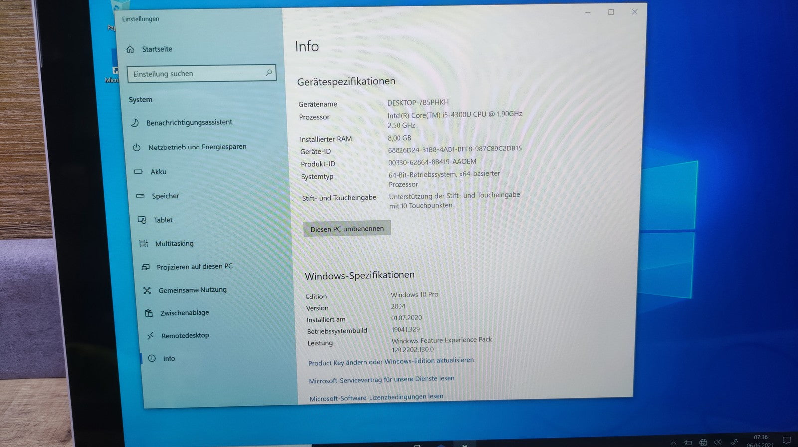 Microsoft Surface Pro 3 Tablet 12" Touch 2560x1440 Intel i5-4300U 8GB 256GB WiFi