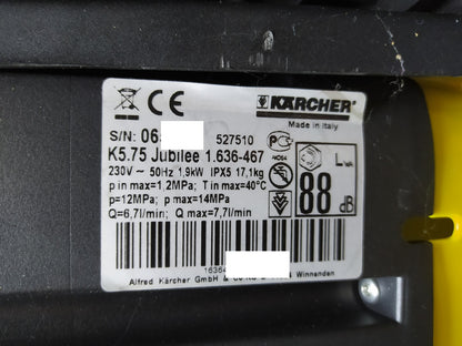 Kärcher K 5.75 Jubilee Hochdruckreiniger 1.636-467.0, I35550