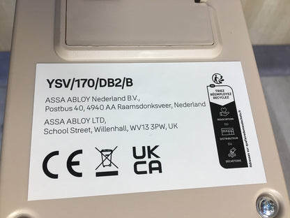 Yale Elektronischer Tresor YSV/170/DB2/B, 3,8L, Mini, Blau, I38455