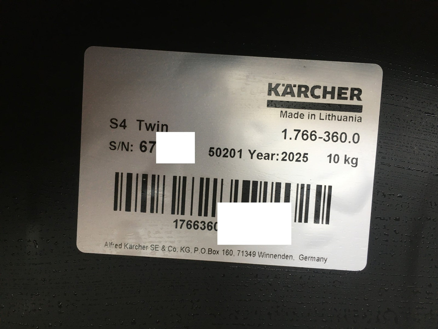 Kärcher Kehrmaschine S 4 Twin Arbeitsbreite 68cm 1.766-360.0, I38072
