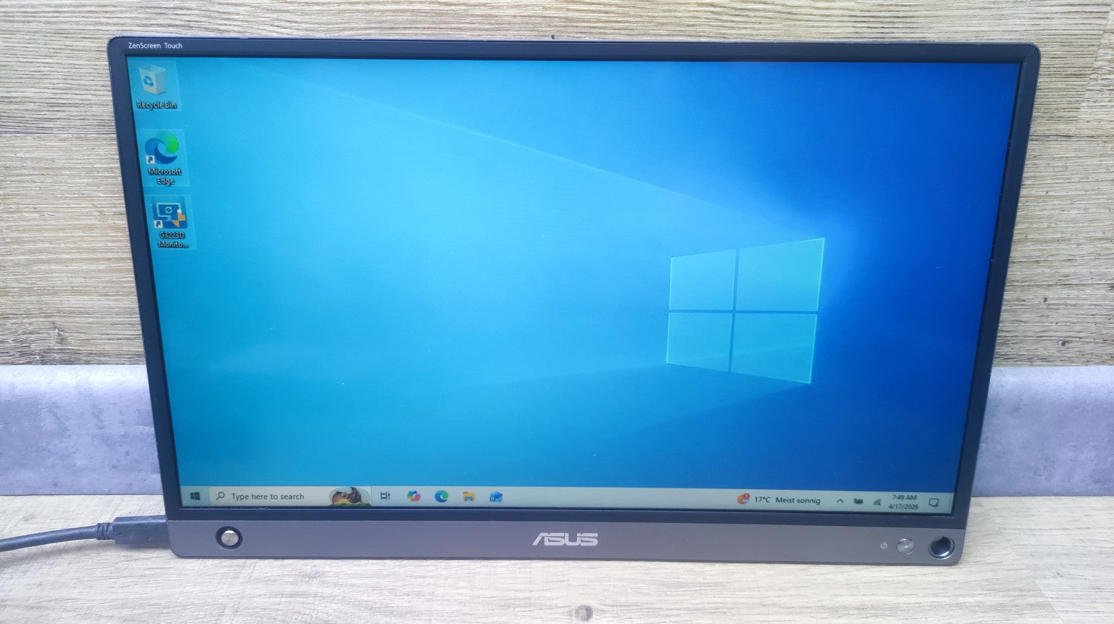 Asus ZenScreen MB16AMT tragbarer USB-Monitor 15,6" FHD 1920x1080 USB Typ-C IPS