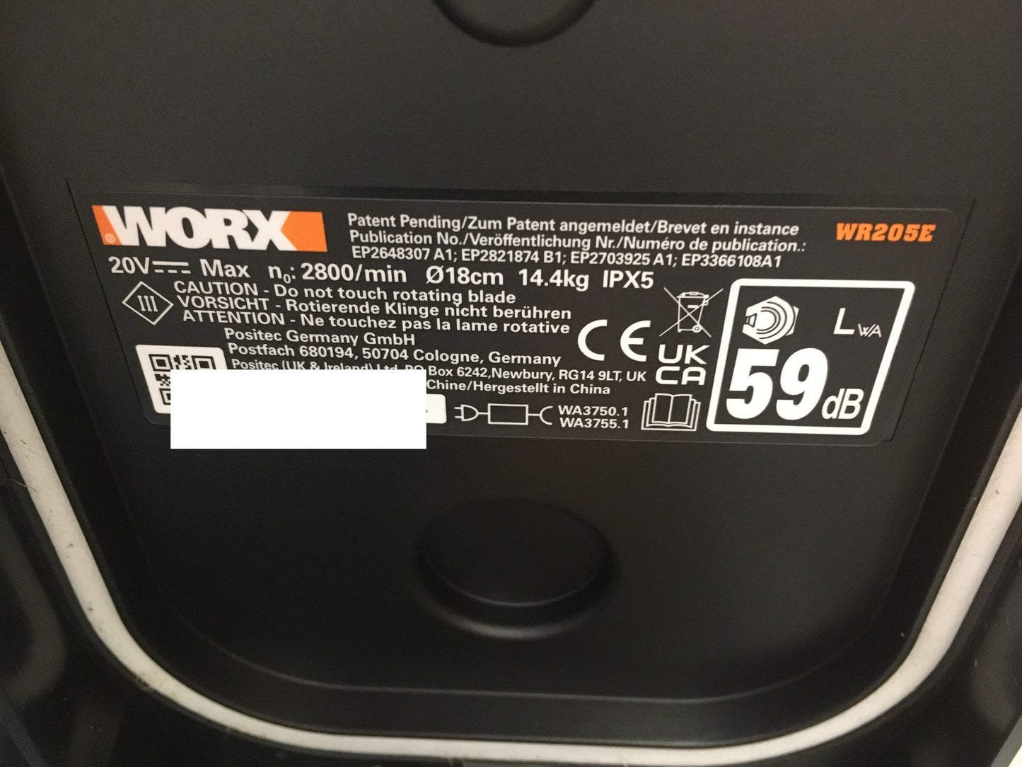 WORX Landroid Vision M550 Mähroboter ohne Begrenzungskabel WR205E, I38362