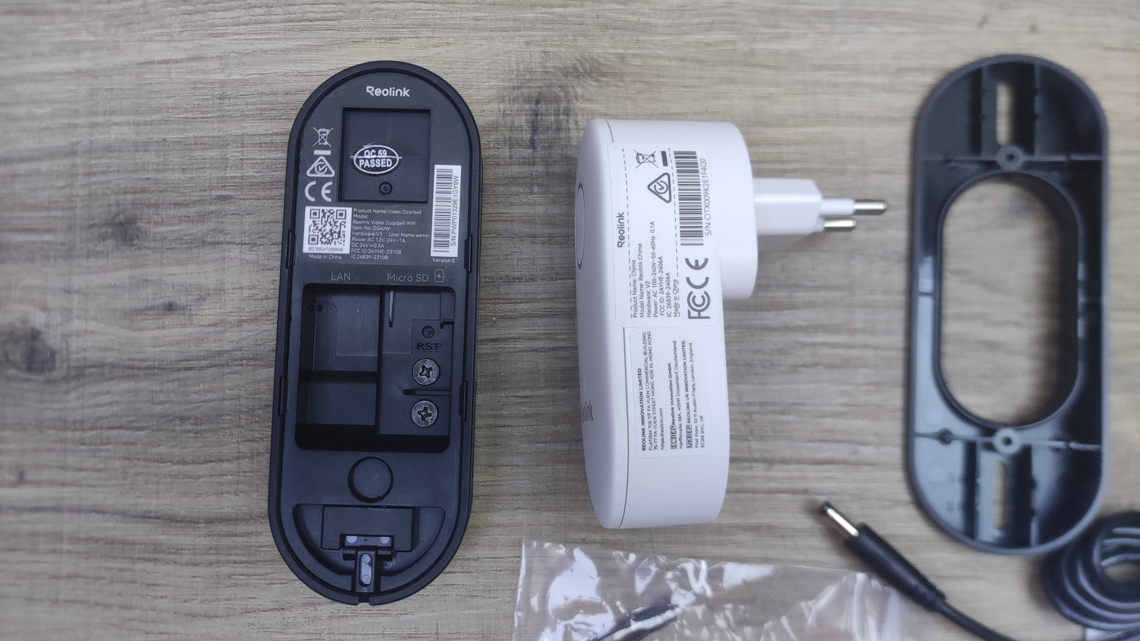 Reolink Video Doorbell WiFi Video-Türklingel mit Chime, I38678