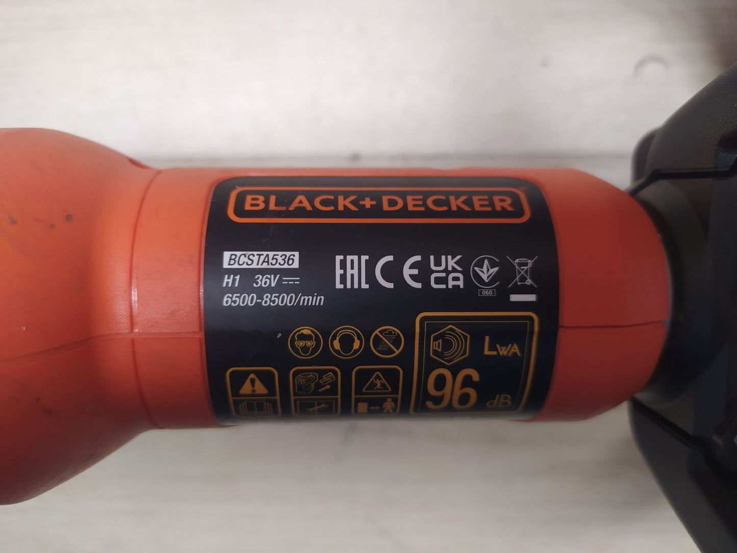Black+Decker Akku-Rasentrimmer BCSTA536 solo, 36V, Schnittbreite 33 cm, I36686