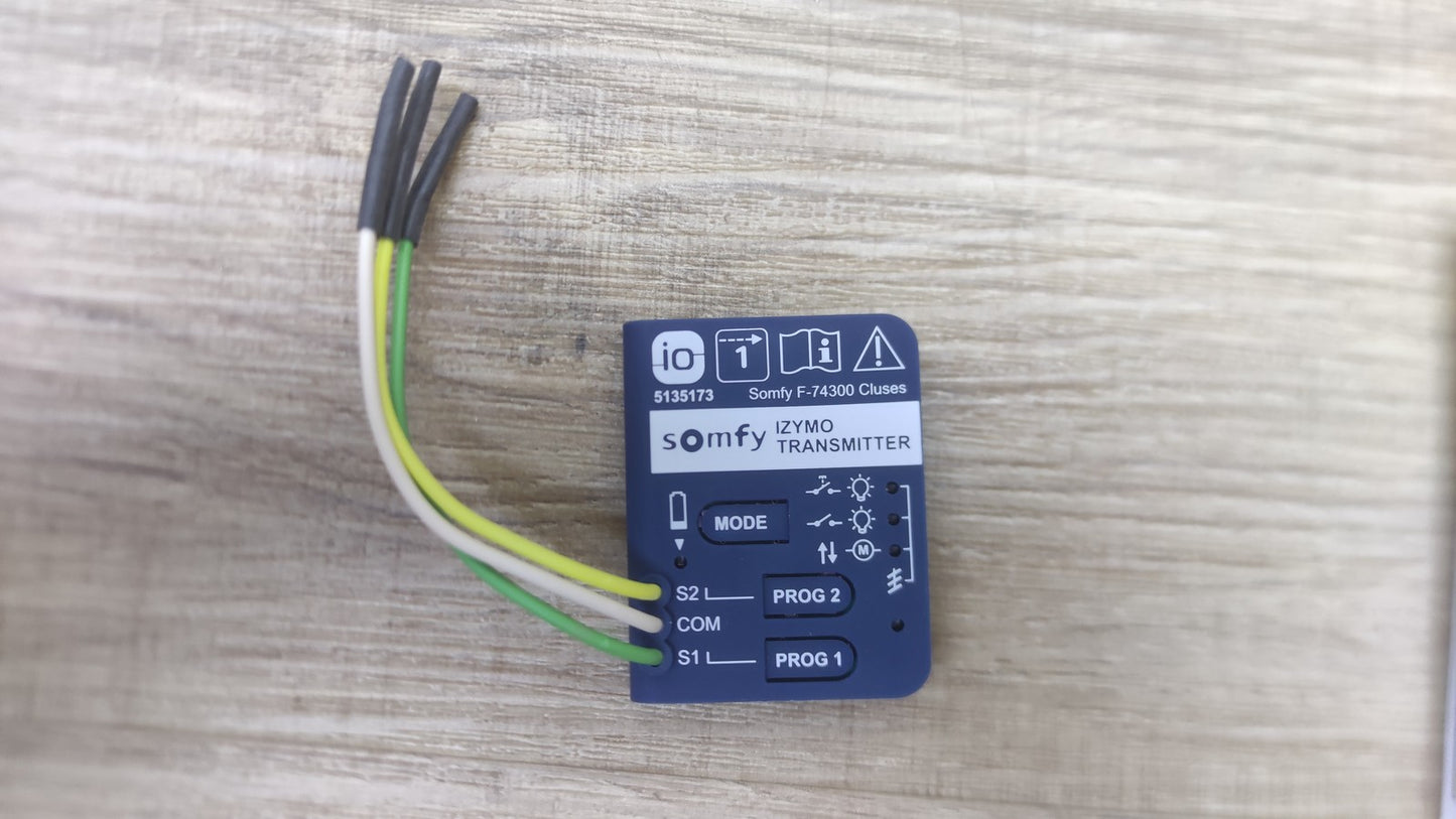 Somfy 1822609 Unterputzsender io, zur Bedienung von io-Produkten, I38651