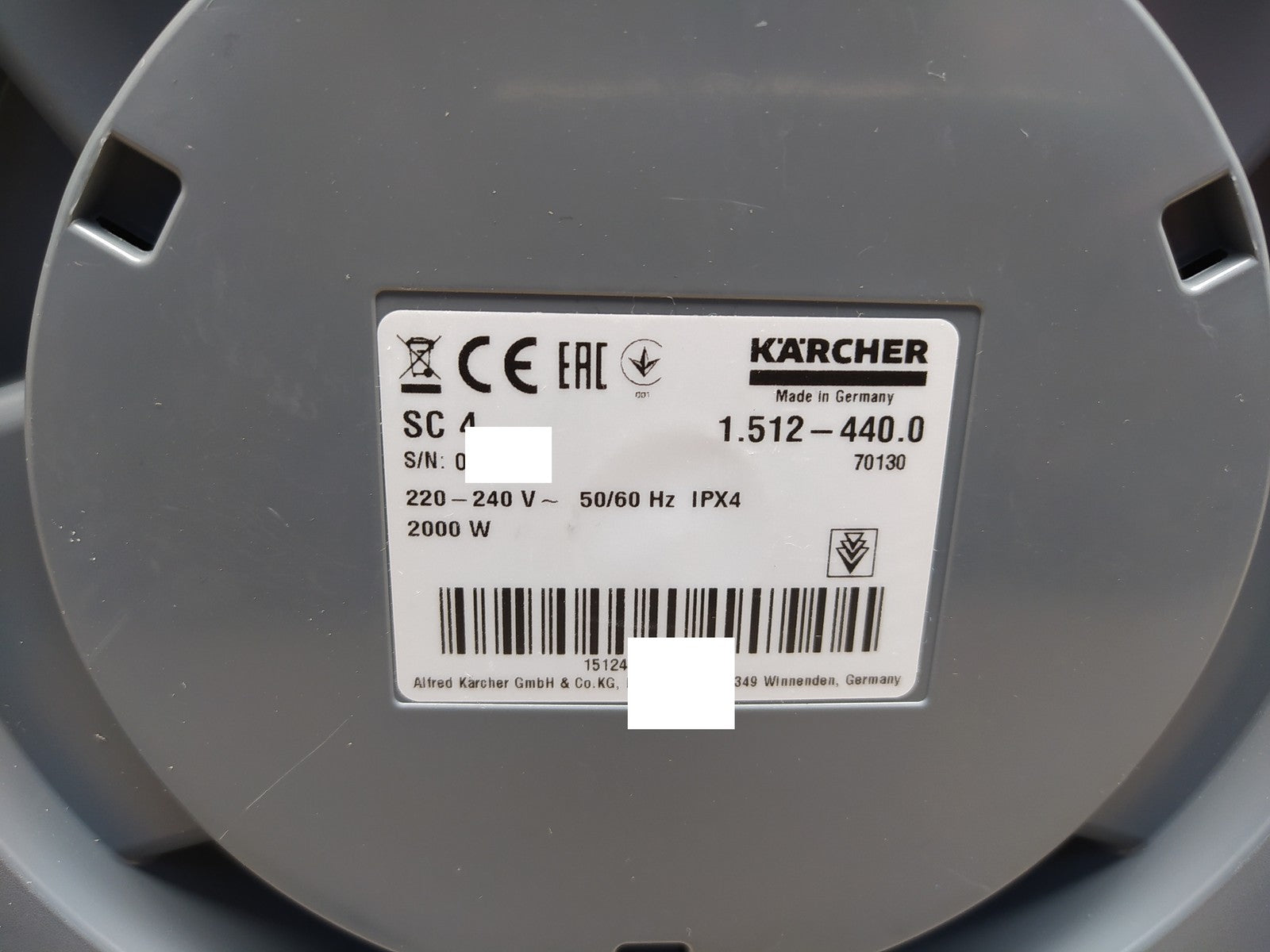 Kärcher SC4 Premium Dampfreiniger 1.512-440.0 2000W, I37953