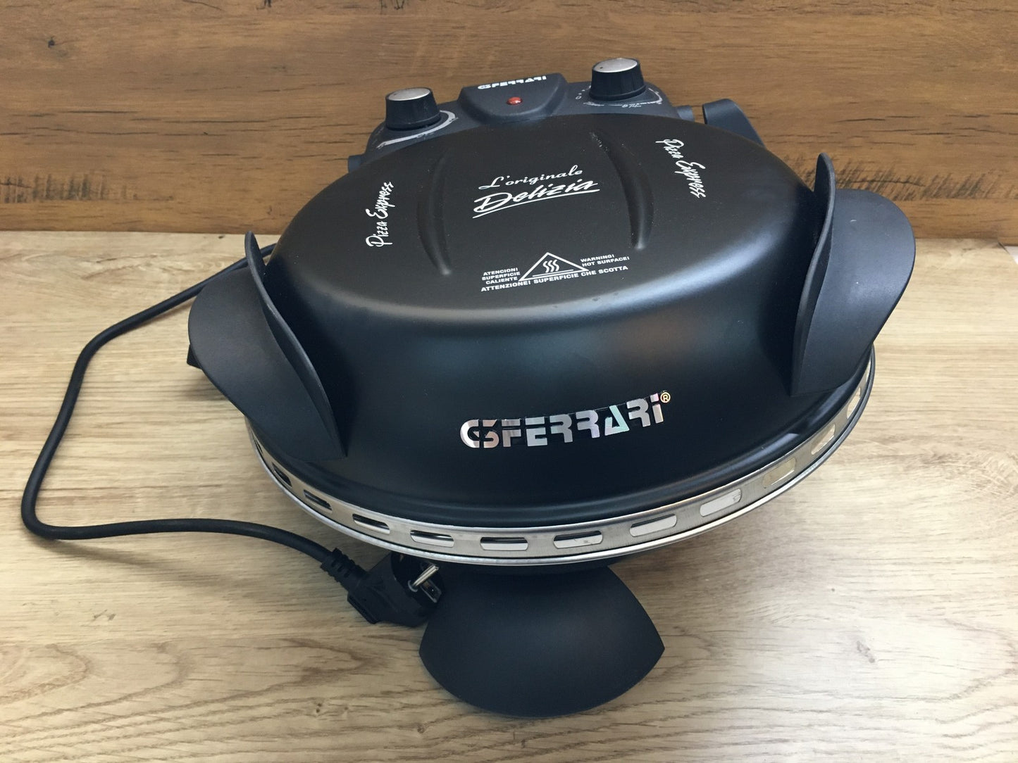 G3 Ferrari G10006 Pizzaofen, 1200 W, 400°C, schwarz, I39210