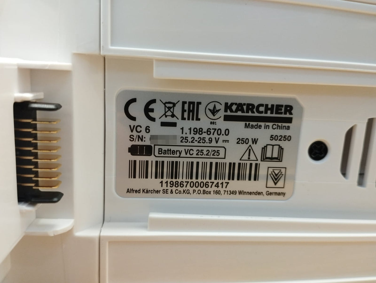 Kärcher VC 6 Cordless ourFamily Akku-Staubsauger 1.198-670.0 Weiß