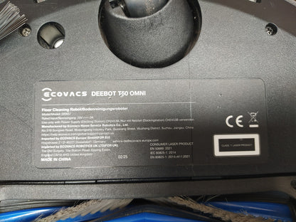 ECOVACS DEEBOT T50 Omni Saugroboter mit Wischfunktion DDX57, 15.000 Pa, I36215